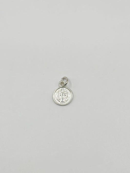 Medalla de San Benito de plata 9 mm